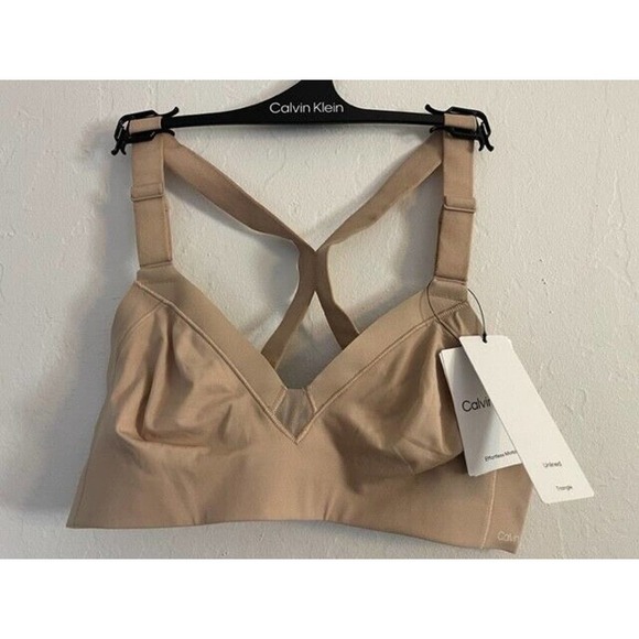 Calvin Klein Bra S Effortless Motion Wire Free Unined QF6052-200 NEW NWT - Picture 2 of 5